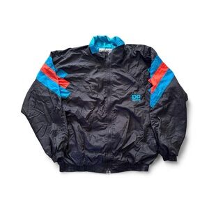 Vintage 90s Fit For Life Nylon Windbreaker Jacket Size Large